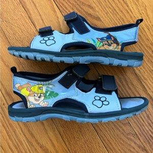 Nickelodeon Paw Patrol Sandals Kids EU 34 US 2.5 Blue Flaws Shown Review Pics